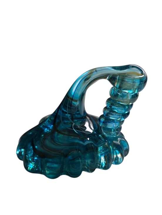 Other - Hand Blown Art Glass Paperweight Bud Vase